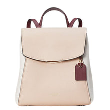 Load image into Gallery viewer, Kate Spade Backpack Womens Beige Medium Leather Pushlock Adjustable Grace