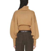 Load image into Gallery viewer, Person wearing a beige sweater and brown pants on a white background