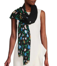 Load image into Gallery viewer, Kate Spade Scarf Womens Floral Oblong House Plants Twill Lightweight Logo