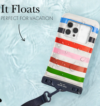Load image into Gallery viewer, Kate Spade Phone Waterproof Floating Pouch Adventure Stripe Universal 6.7 in