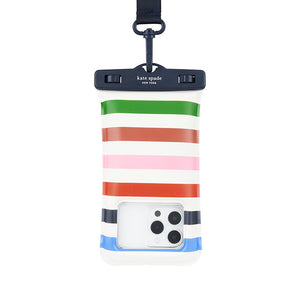Kate Spade Phone Waterproof Floating Pouch Adventure Stripe Universal 6.7 in