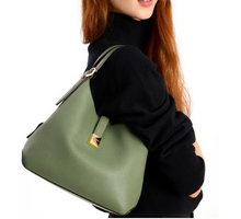 Load image into Gallery viewer, Kate Spade Deco Medium Crossbody Tote Green Leather Shoulder Bag Org Pkg