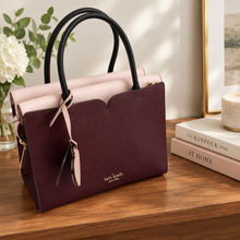 Load image into Gallery viewer, Kate Spade Spencer Cherrywood Leather Satchel