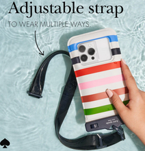 Load image into Gallery viewer, Kate Spade Phone Waterproof Floating Pouch Adventure Stripe Universal 6.7 in