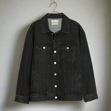 Load image into Gallery viewer, Madewell Black Denim Jean Jacket Lunar Wash Womens Plus 1X