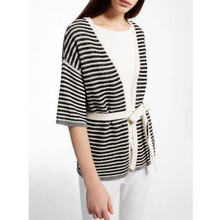Load image into Gallery viewer, MaxMara Weekend Summer Cardigan Womens XS Stripe Cotton Linen Sweater