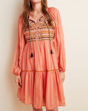 Load image into Gallery viewer, antropologie summer boho pink tiered dress on sale