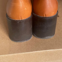 Load image into Gallery viewer, Steve Madden Naya Ankle Boots Womens EU 39 US 9 Cognac Brown Leather