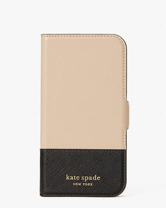 Kate Spade iPhone 12 MINI Spencer Leather Magnetic Wrap Folio Protective Case