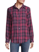 Load image into Gallery viewer, Current Elliott Women&#39;s Prep School Plaid Button Up Shirt, Red Rock - S (1) - Luxe Fashion Finds