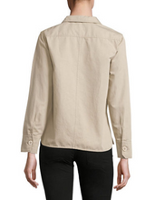 Load image into Gallery viewer, Weekend Max Mara Tamaro Lightweight Cotton/Linen Khaki Cargo Jacket - 4 (38) - Luxe Fashion Finds