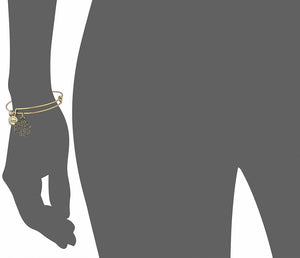 Alex & Ani Endless Knot "Destiny" Adjustable Charm Bangle Bracelet, Gold - Luxe Fashion Finds