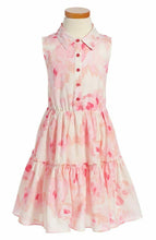 Load image into Gallery viewer, Kate Spade Girl&#39;s Cotton Pink Floral Ruffle Hem Sleeveless A-Line Shirtdress –7Y - Luxe Fashion Finds