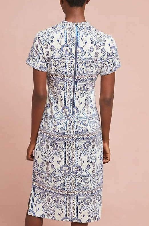 Anthropologie Dress Womens Large Petite Blue Mock Neck Short Sleeve Kn – Luxe Fashion Finds Anthropologie Dress Womens Large Petite Blue Mock Neck Short Sleeve Kn – Luxe Fashion Finds