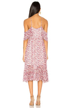 Load image into Gallery viewer, Rebecca Minkoff Buffy Cold Shoulder Floral Print Georgette Pink A-Line Dress XS - Luxe Fashion Finds