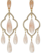 Load image into Gallery viewer, Kate Spade Women&#39;s Crystal Lantern Gold Plated Stud Pink Chandelier Earrings - Luxe Fashion Finds
