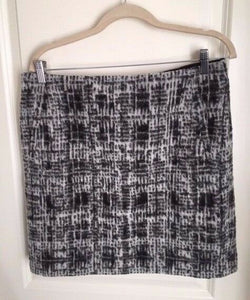 INWEAR Blair Black Gray Graphic Check Wool Blend Mini Short Skirt – 12 (42) - Luxe Fashion Finds