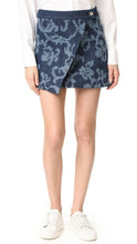 Load image into Gallery viewer, Rag &amp; Bone Marina Textured Blue Indigo Denim Wrap Mini Skirt - 8 - Luxe Fashion Finds