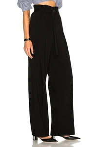 Phillip Lim 3.1 High Waist Wide Leg Black Paperbag Women's Pants W/O Belt – 6 - Luxe Fashion Finds