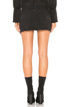 Load image into Gallery viewer, Free People Shine Bright Shine Far Crystal Beaded Black Denim Mini Skirt - Luxe Fashion Finds