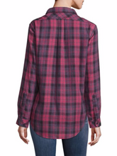 Load image into Gallery viewer, Current Elliott Women&#39;s Prep School Plaid Button Up Shirt, Red Rock - S (1) - Luxe Fashion Finds