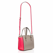 Load image into Gallery viewer, Kate Spade Small Hayden Leather Two-Tone Satchel Crossbody, Beige/Pink - Luxe Fashion Finds