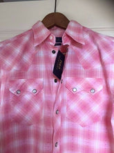 Load image into Gallery viewer, Polo Ralph Lauren Western Check Pearl-Button Up Pink Cotton Women&#39;s Shirt - Luxe Fashion Finds