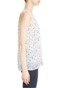 Joie Women's Rain Silk Butterfly Scoop Neck Sleeveless Tank Top Cami - XS - Luxe Fashion Finds