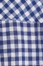 Load image into Gallery viewer, Rails Women&#39;s Gingham Blue White Check Cotton Linen Crop Tie-Front Shirt - M - Luxe Fashion Finds