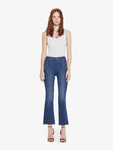 Load image into Gallery viewer, Mother Women&#39;s Sailor Tripper High Waist Crop Bootcut Flare Blue Jeans - Luxe Fashion Finds