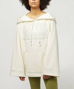 Puma X Fenty Women's Fleece Off Shoulder Long Oversized Sweatshirt Hoodie - M - Luxe Fashion Finds