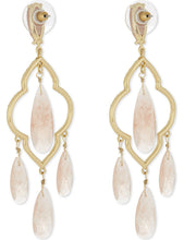 Load image into Gallery viewer, Kate Spade Women&#39;s Crystal Lantern Gold Plated Stud Pink Chandelier Earrings - Luxe Fashion Finds