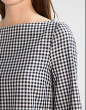 Load image into Gallery viewer, Anthropologie Women&#39;s Gingham Tiered Cotton Ruffle A-Line Long Sleeve Dress -S - Luxe Fashion Finds