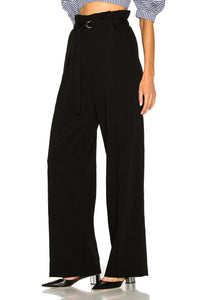 Phillip Lim 3.1 High Waist Wide Leg Black Paperbag Women's Pants W/O Belt – 6 - Luxe Fashion Finds