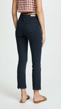 Load image into Gallery viewer, AG Jeans Womens 25 Blue Straight Leg Flare Jodi Crop High Rise Sateen Slim Pant