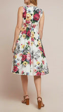Load image into Gallery viewer, Anthropologie Women&#39;s Sleeveless A-line 50&#39;s Rose Floral Cotton Dress – 12