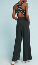 Load image into Gallery viewer, Anthropologie Women&#39;s Sleeveless Wide Leg Open Back Black Jumpsuit- 10