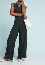 Load image into Gallery viewer, Anthropologie Women&#39;s Sleeveless Wide Leg Open Back Black Jumpsuit- 10