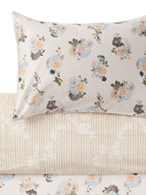 Load image into Gallery viewer, Christine Dovey Queen or Twin Duvet Cover Set,  Vintage Floral White Cotton