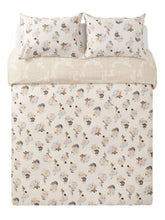 Load image into Gallery viewer, Christine Dovey Queen or Twin Duvet Cover Set,  Vintage Floral White Cotton