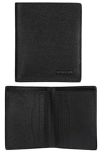 Load image into Gallery viewer, Coach Men’s Billfold Slim Bifold Compact Wallet, Black Grain Leather #66833 Boxed