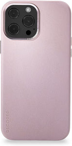 Decoded iPhone 13 PRO Case Pink MagSafe Leather ECCO Bumper Protective
