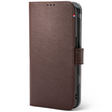 Load image into Gallery viewer, Decoded iPhone 13 PRO Brown Leather Folio Case Card Wallet MagSafe Detachable