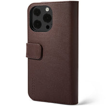 Load image into Gallery viewer, Decoded iPhone 13 PRO Leather Case Brown Card Wallet MagSafe Detachable