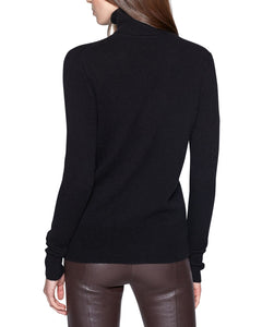 Equipment Womens Delafine Turtleneck Cashmere Long Sleeve Black Sweater XL