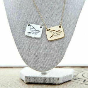 Foxy Originals Necklace Womens Silver Plated Pendant Bird Love Brave Handcrafted