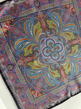 Load image into Gallery viewer, Liberty London Women’s Marlborough Silk Twill Paisley Print Square 17x17in Scarf