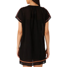 Load image into Gallery viewer, Joie Dress Womens Large Black Short Sleeve Lucretia Short Cotton Embroidered
