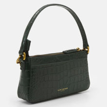 Load image into Gallery viewer, Kurt Geiger Women’s Shoreditch Small Croc Embossed Leather Shoulder Bag, Green