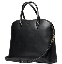 Load image into Gallery viewer, Kate Spade Spencer Work Tote 15in Laptop Large leather Crossbody, Black
